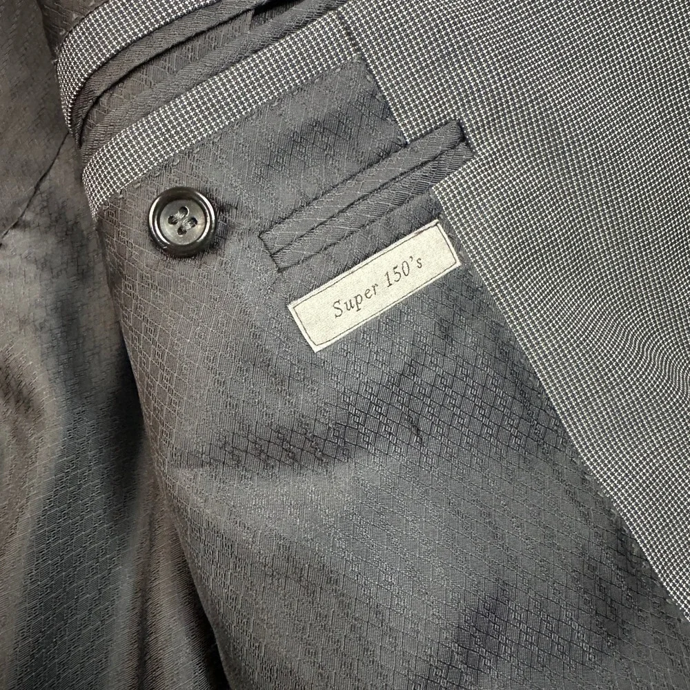 Canali Exclusive Mens Grey Super 150s Virgin Blazer Size 46R Made in Italy